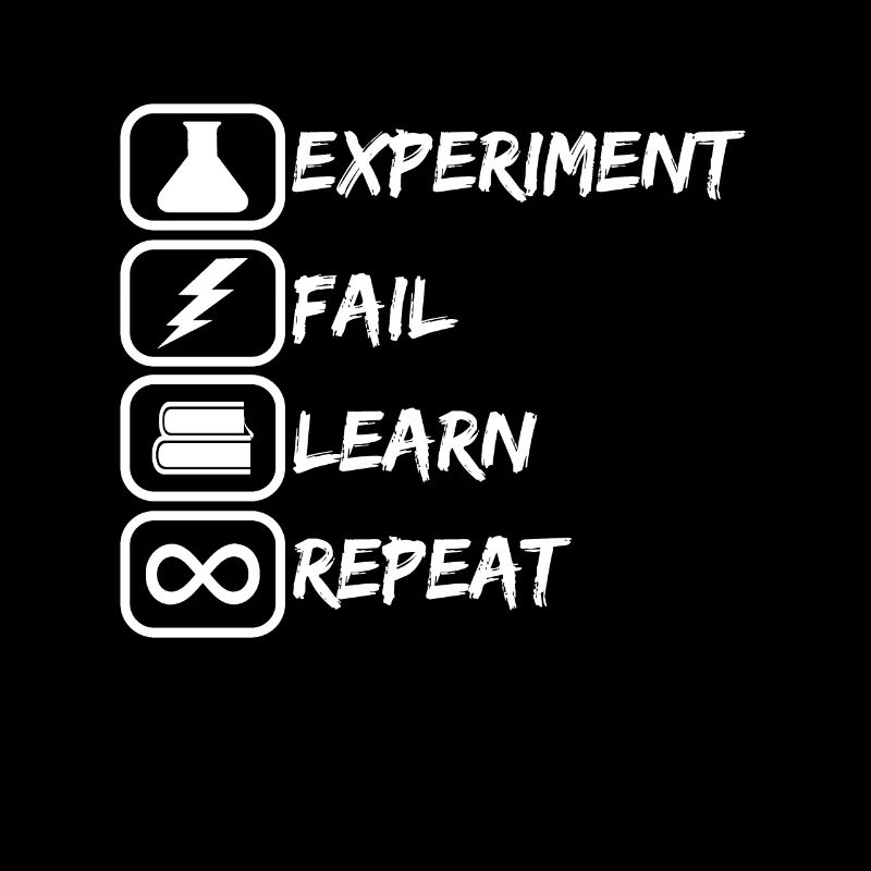 Expérience de chimie échouer apprendre à répéter l'état d'esprit agile