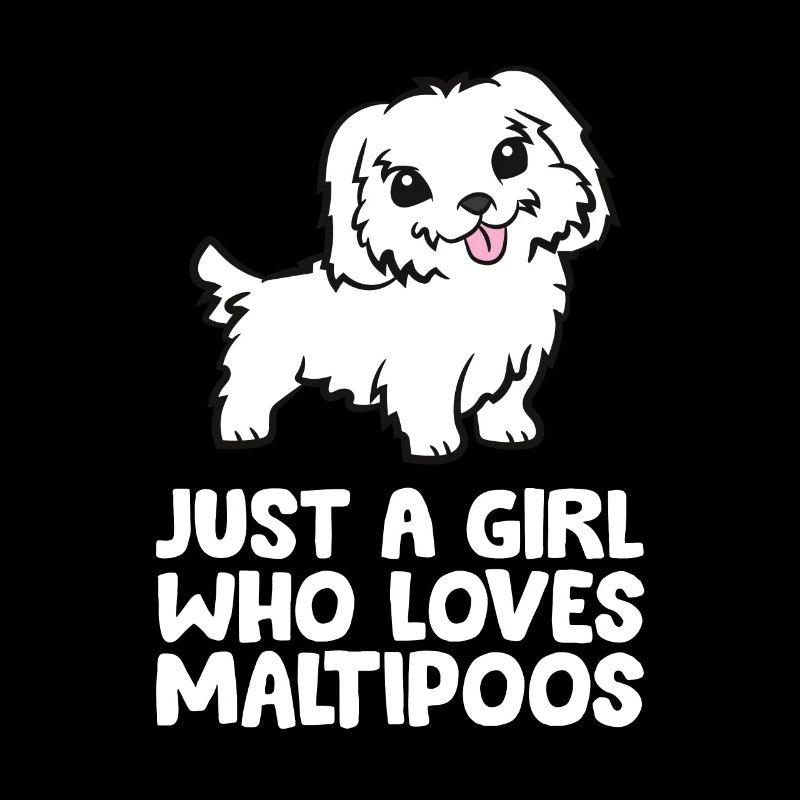 Nur ein Mädchen, das Maltipoos liebt