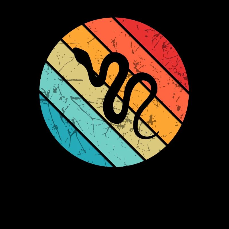 Snake Retro Reptile Python Gift idea