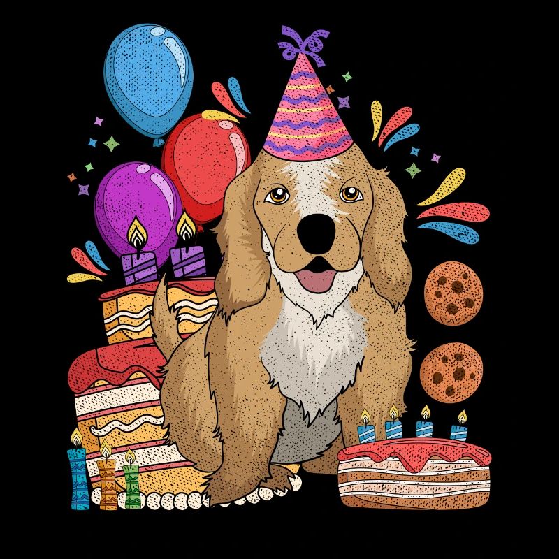 Hunde Geburtstag Geschenkidee Cocker Spaniel