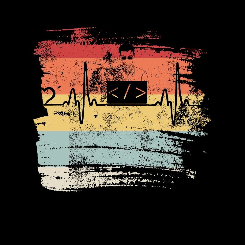 Programmation cadeau Heartbeat IT Coder Programmer