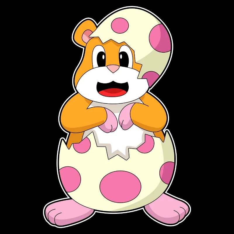 Hamster eggshell egg