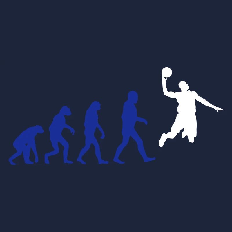 Basketball evolution logo