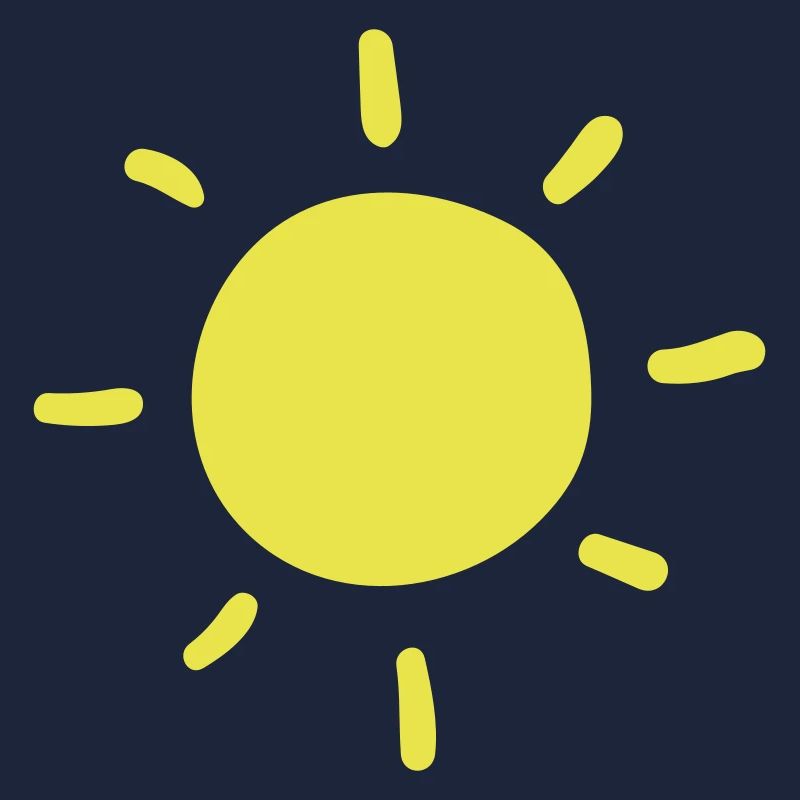 Sun, simple, shiny