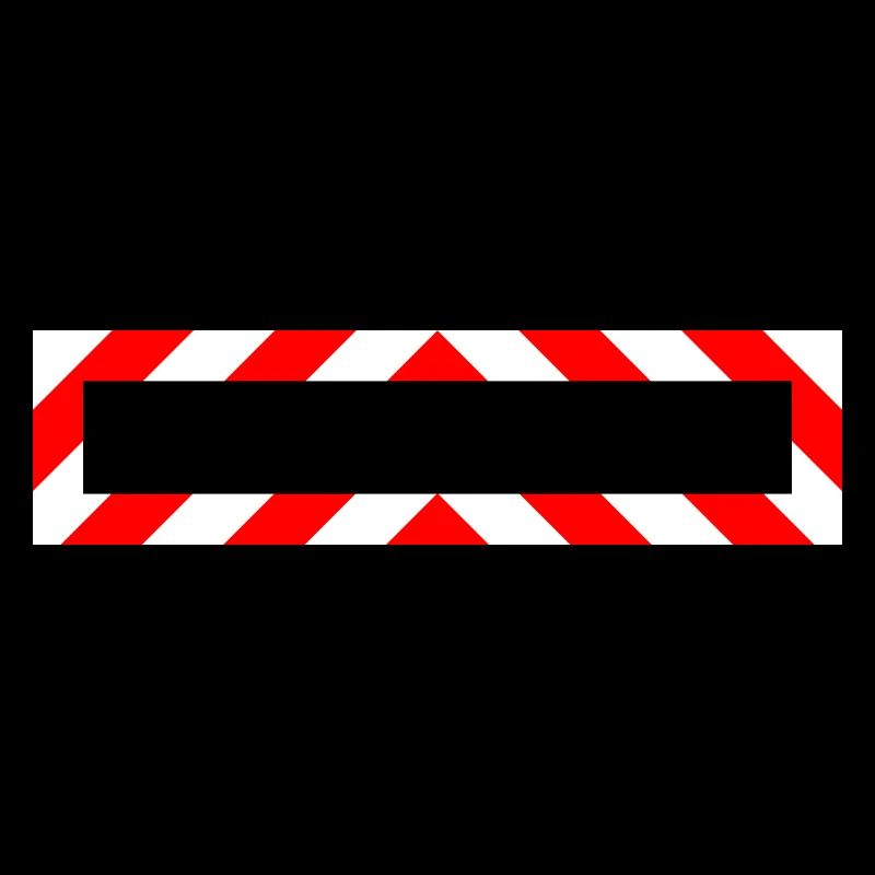 Frame Red White Note Warning Construction Site