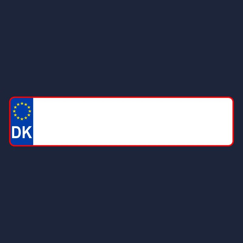 plaque d'immatriculation DK