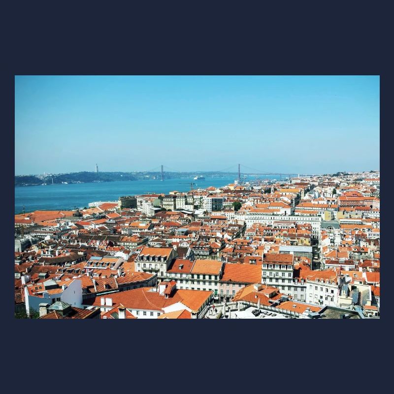Rote Dächer Lissabon