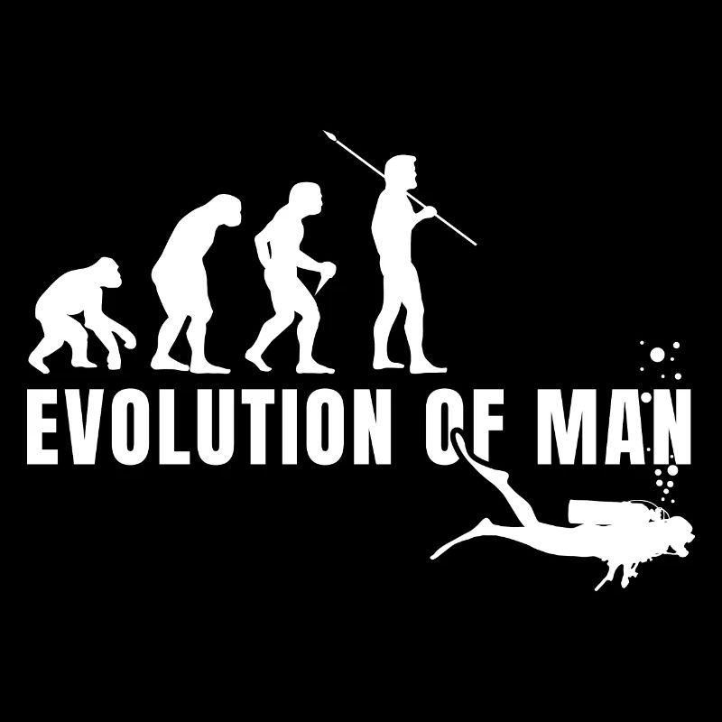 Evolution Graphic Diver Diving Scuba Diver Apnoe S