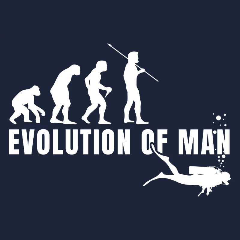 Evolution Graphic Diver Diving Scuba Diver Apnoe S