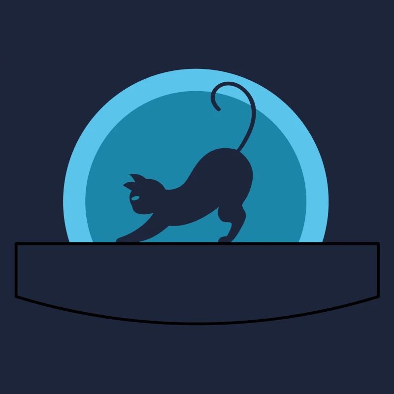 Chat | avec champ d’écriture | Vectorale