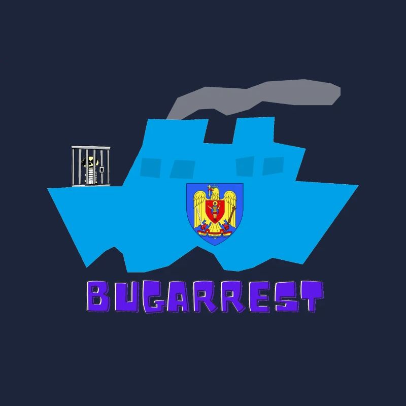 Bukarest vs Bugarrest, eingesperrt vorn auf Schiff