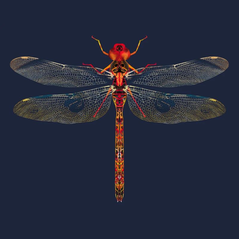 Libelle farbenfroh