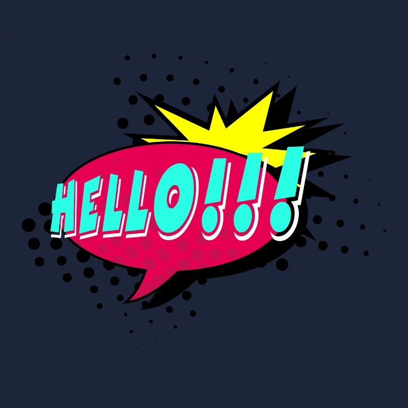 Speech bubble, speech balloon, pop art, text bubble