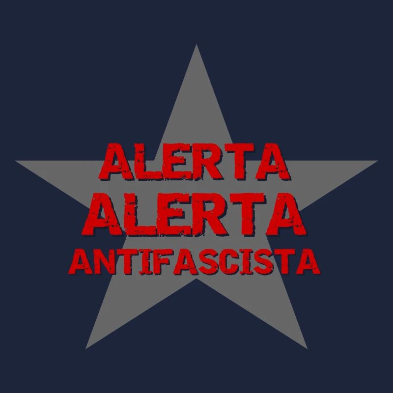 ALERTA ALERTA ANTIFA mostly backprint backprint