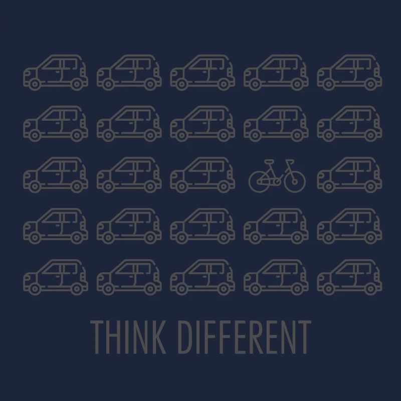 Think Different, Traffic Turnaround, Bicycle
