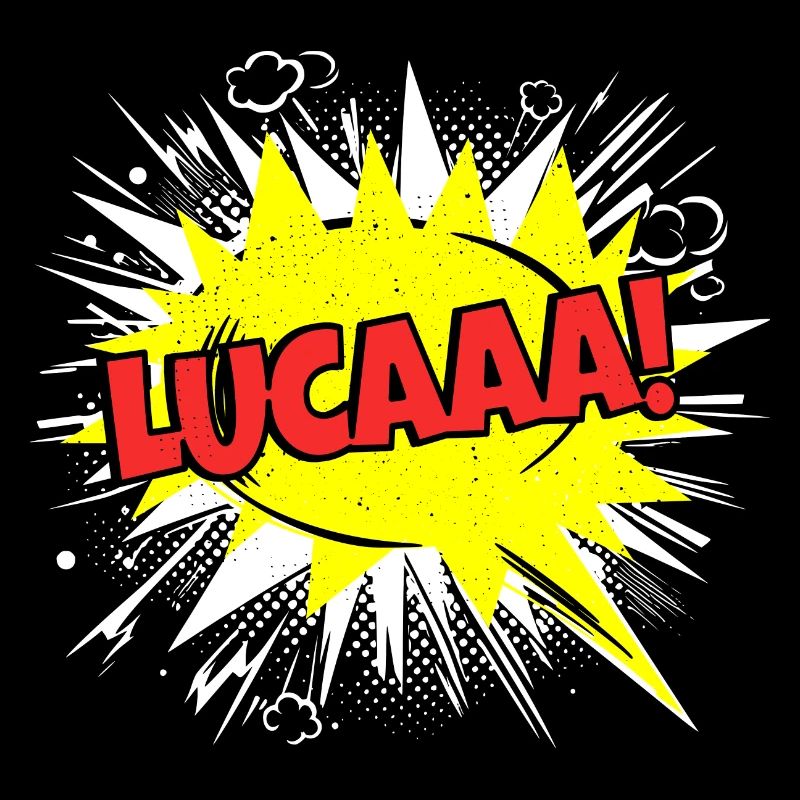Luca Name Funny Speech Bubble Lucaaa!