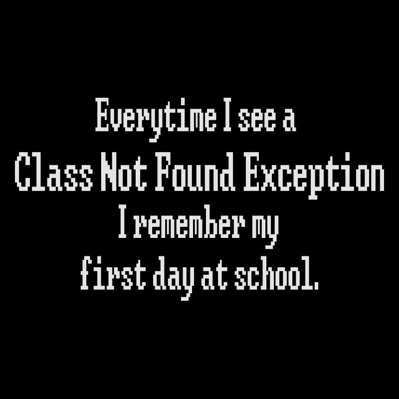 Class not Found Exception Developer Geek Shirt