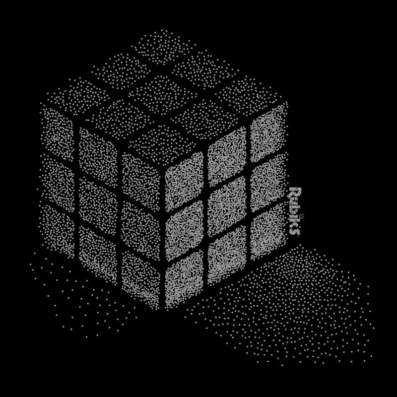 Rubik's Cube Stippling Dotted Cube