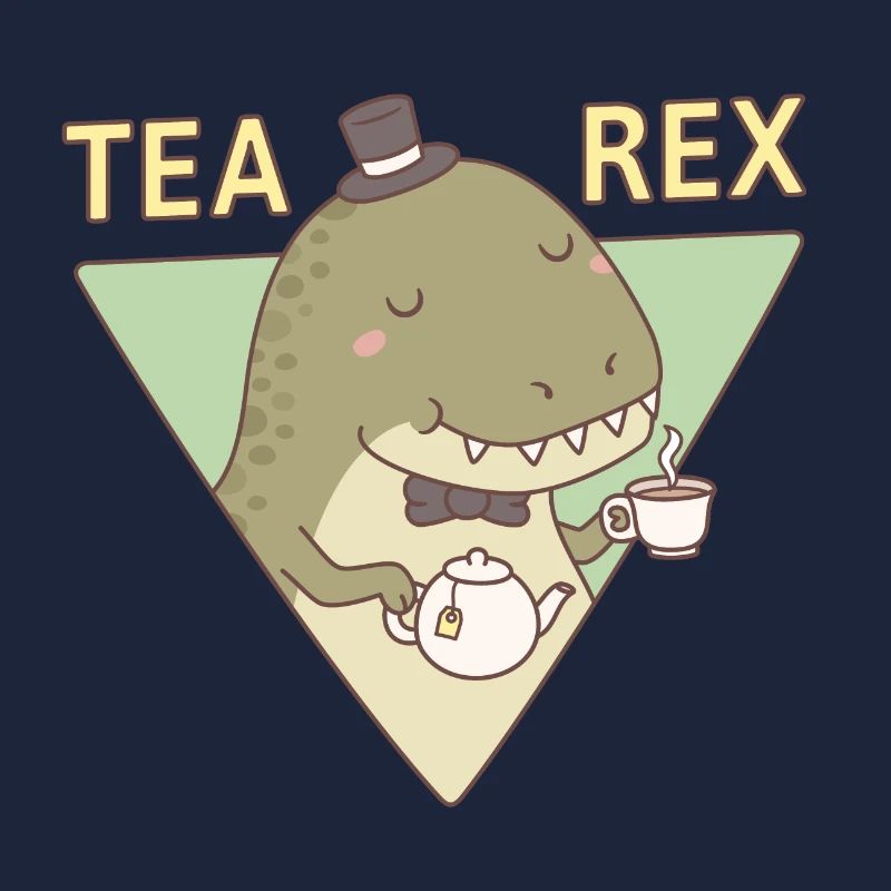 Cute Dinosaur Tea Rex