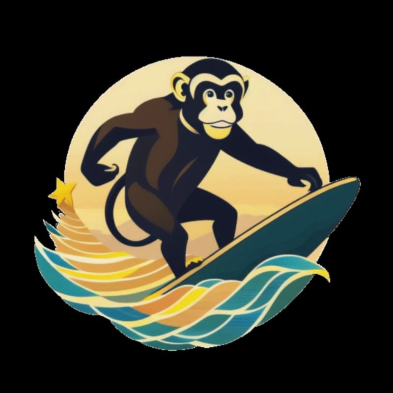 Surfing Monkey