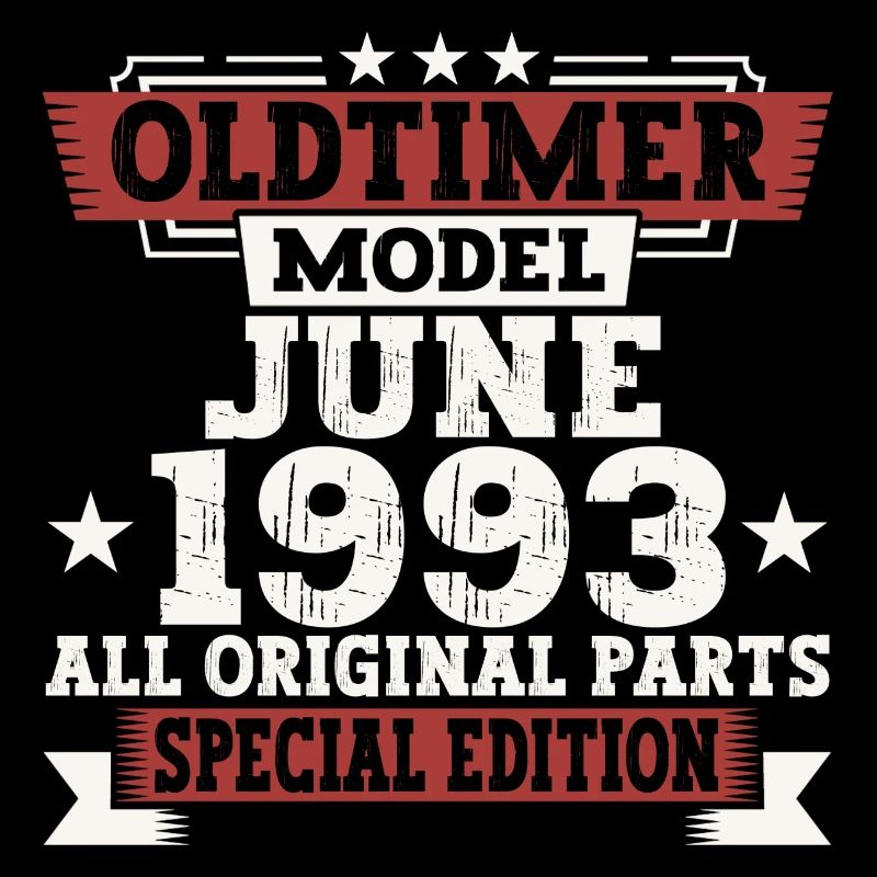Oldtimer Juni 1993 Geburtstag Geschenk Herren Fun