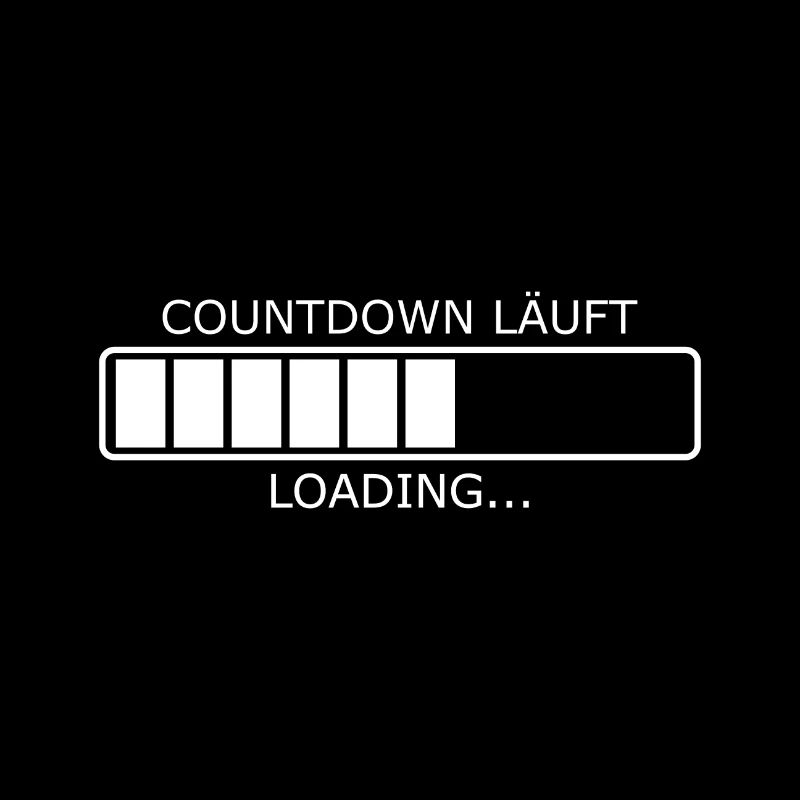 Countdown läuft Loading Ladebalken Vorlage Vektor