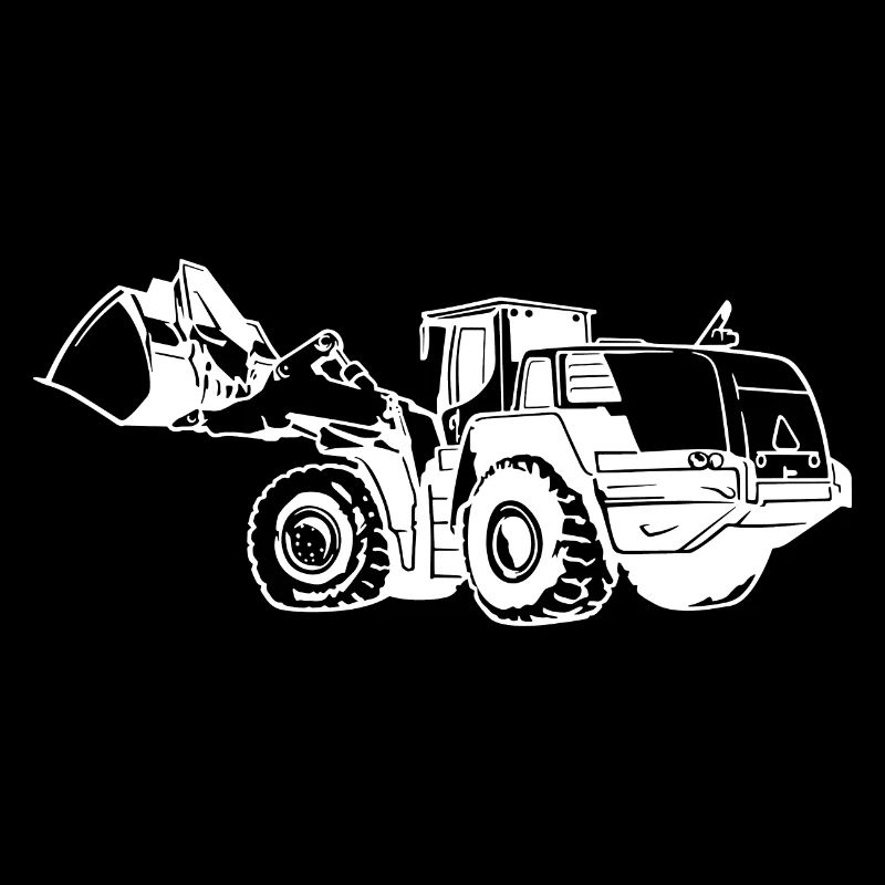 Loading machine Silhouette wheel loader quarry