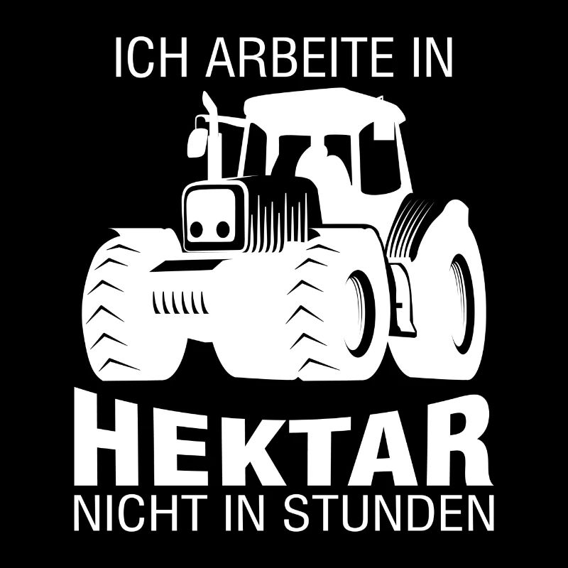 Bauer Traktor Hektar Spruch Geschenk