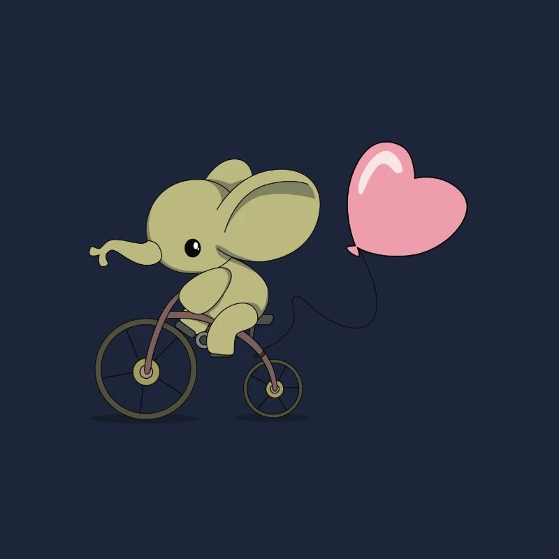 Bicycling elephant