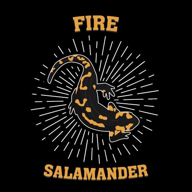 Feuersalamander Salamander Eidechse Echse Geschenk