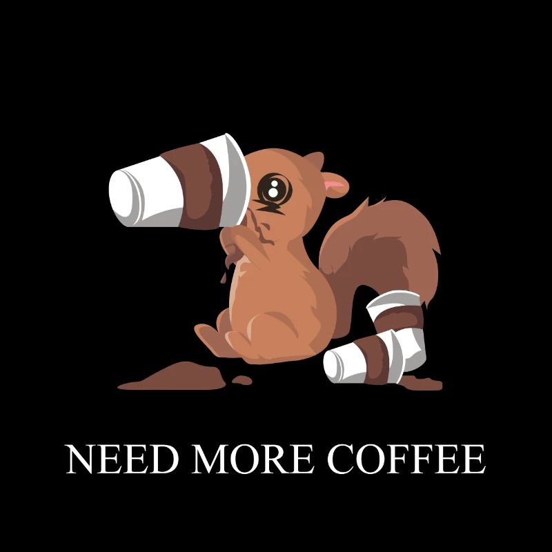 Squirrel needs coffee