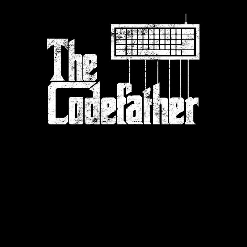 Lustiges Programmiererdesign Die Codefather-Grafik