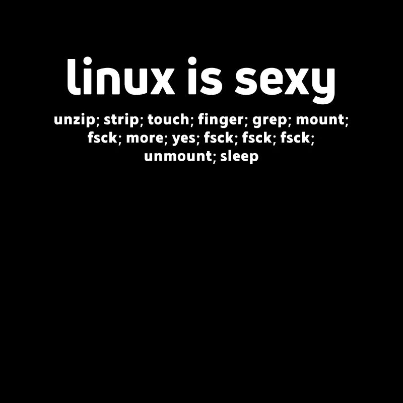 Linux Funny Commands Fsck Unmount Linux-Benutzer