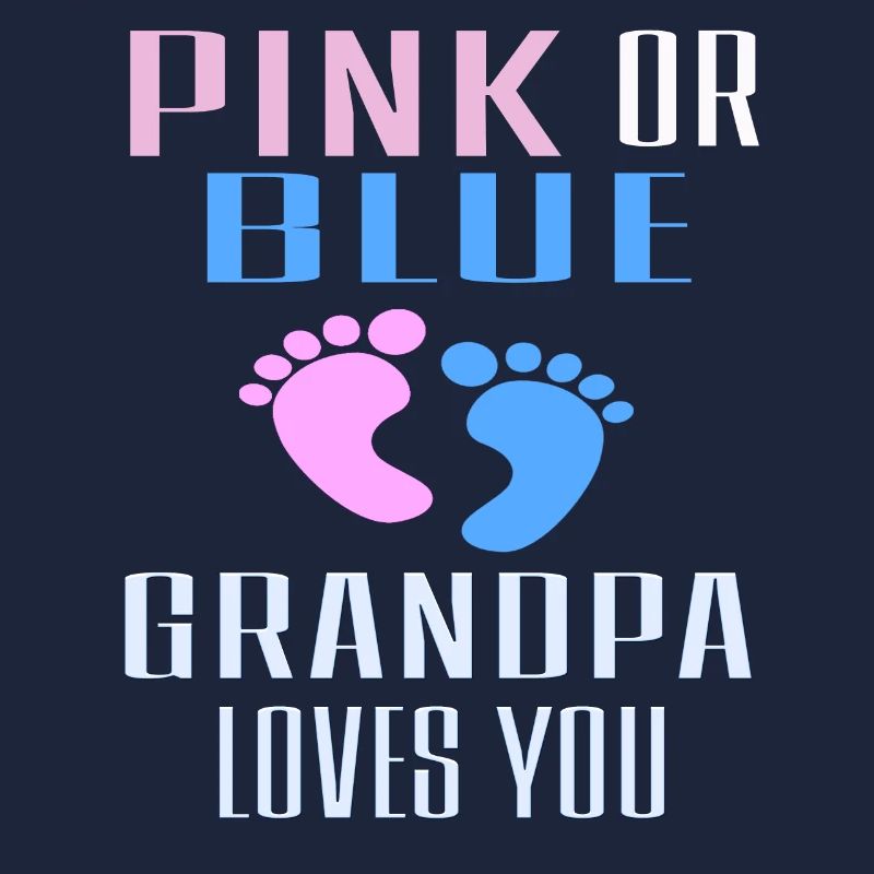 Rosa oder blauer Opa liebt Sie Geschenk-Outfit, Gende