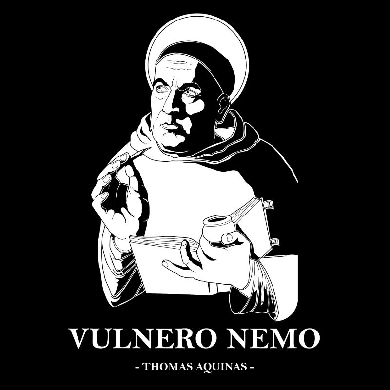 Vulnero Nemo Katholischer Heiliger Thomas von Aquin Zitat