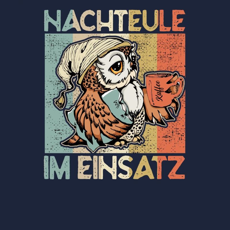 Nachteule im Einsatz Eule Müde Krankenschwester