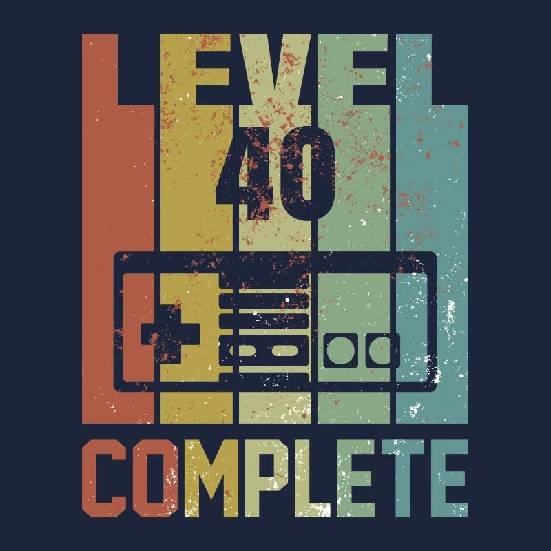 Level 40 complete Geburtstagsshirt Geschenk