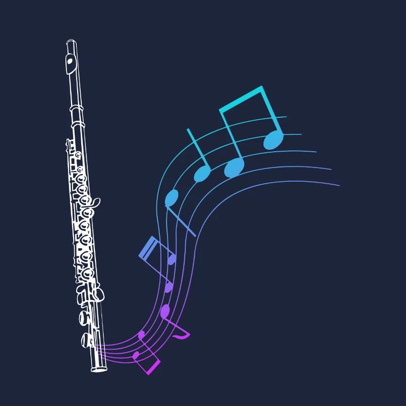Querflöte Geschenk Musik Noten