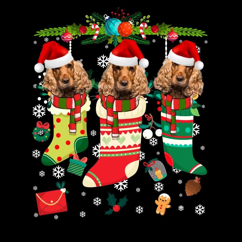 Pull de Noël moche Cocker Spaniel Dog Edition