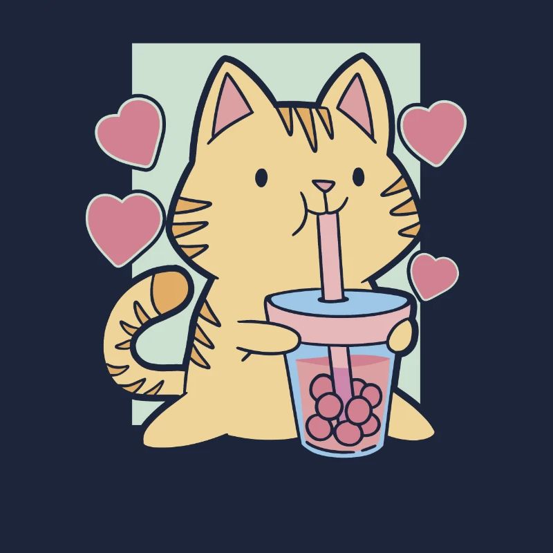 bubble tea cat