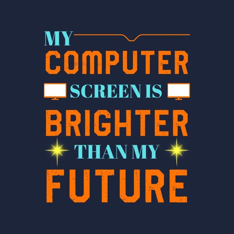 Computer Brightness Funny Shirt