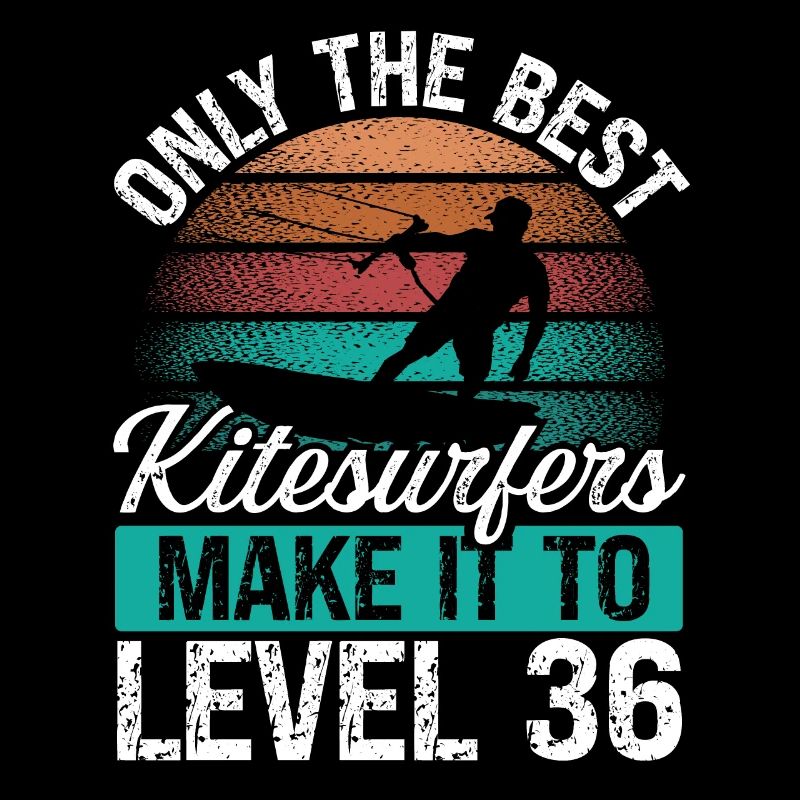36 Kitesurf Level 36 Year Retro Kiteboarding