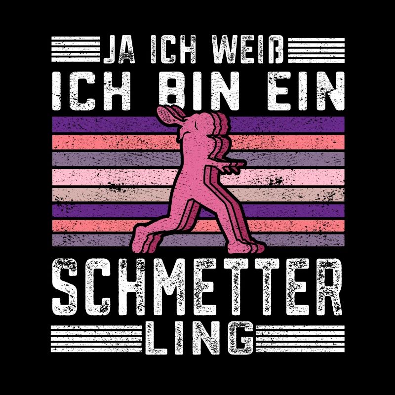 Ich bin ein Schmetter Ling Squashspieler Geschenk