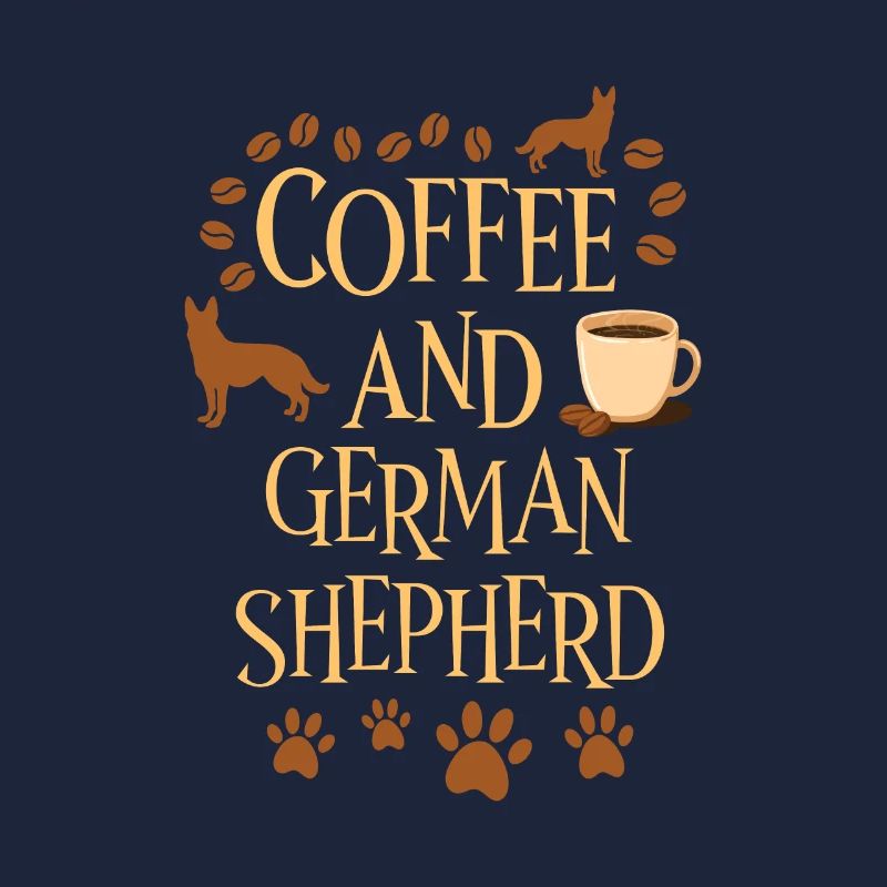 Coffee and German Shepherd