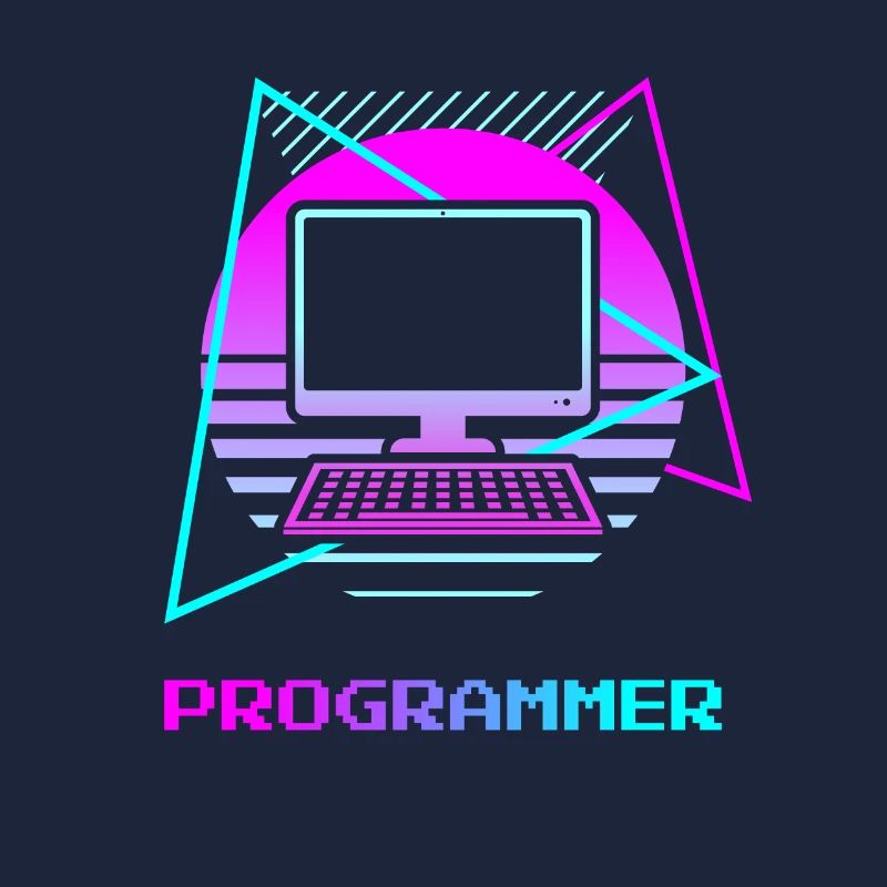Retro Programmer Computer Programming