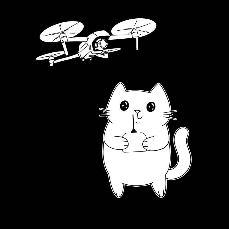 Quadcopter Drone Pilot Cat Drone Racing - Cat Dron