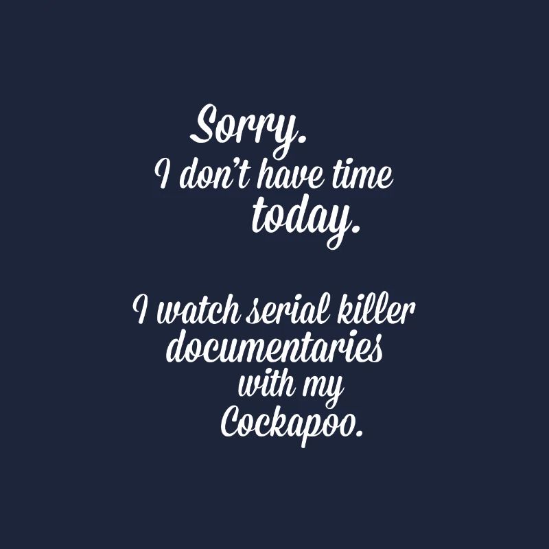 Je regarde des documentaires avec mon Cockapoo