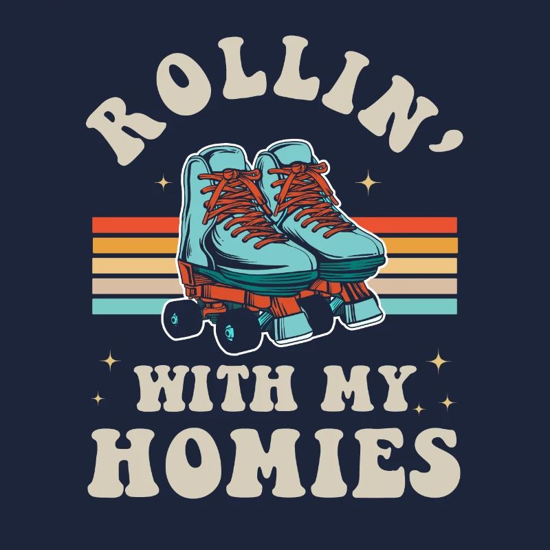 Inline Skate Geschenk Rollerskates Roller 70er