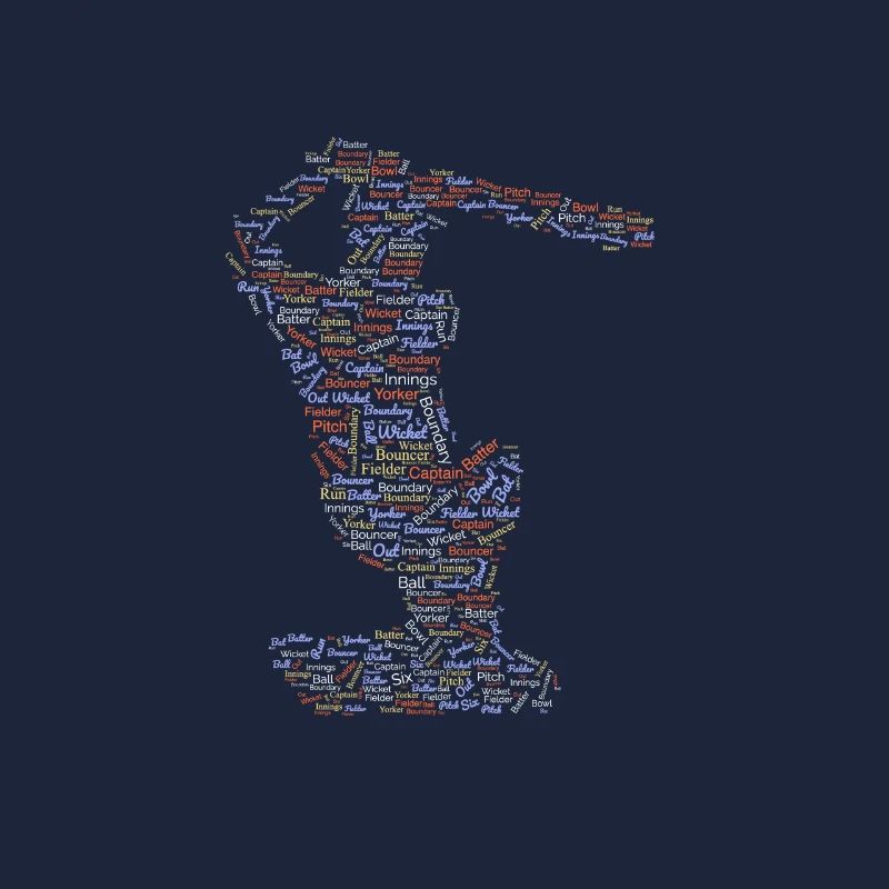 Tee graphique de baseball avec conception de motifs de mots.
