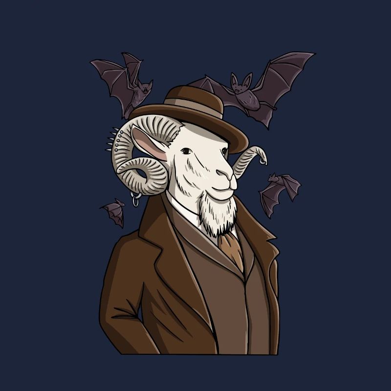 Emo Goat Gothique Graphique